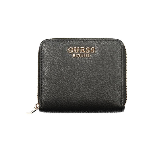 Portefeuille Guess Jeans noir en polyuréthane pour femme
