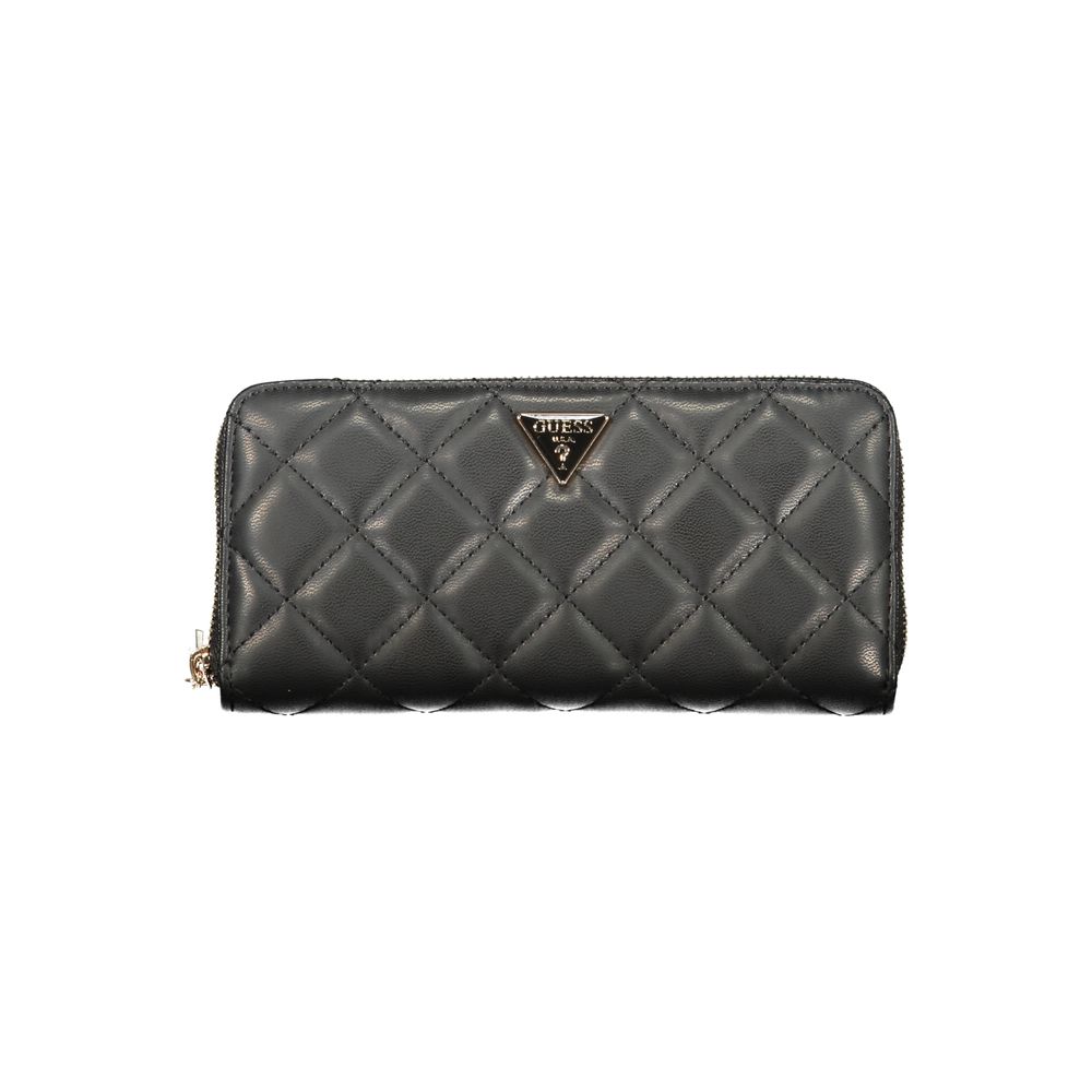 Portefeuille Guess Jeans noir en polyuréthane pour femme