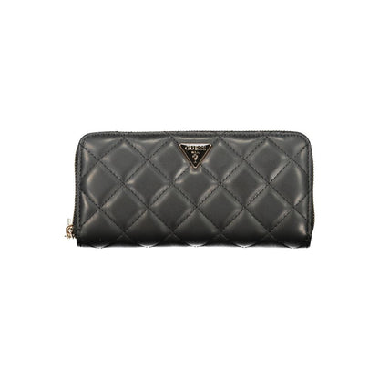 Portefeuille Guess Jeans noir en polyuréthane pour femme