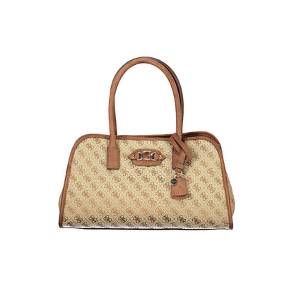 Guess Jeans Beige Fabric Women's Bag