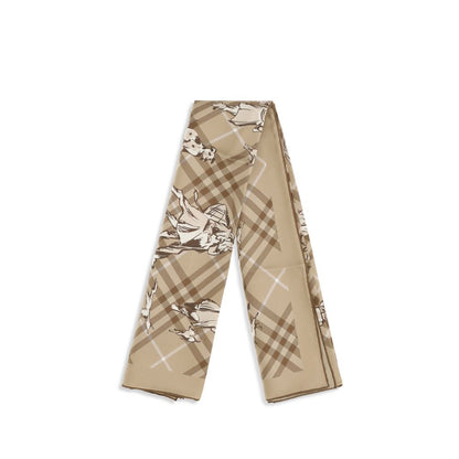 Burberry Beige Silk Scarf