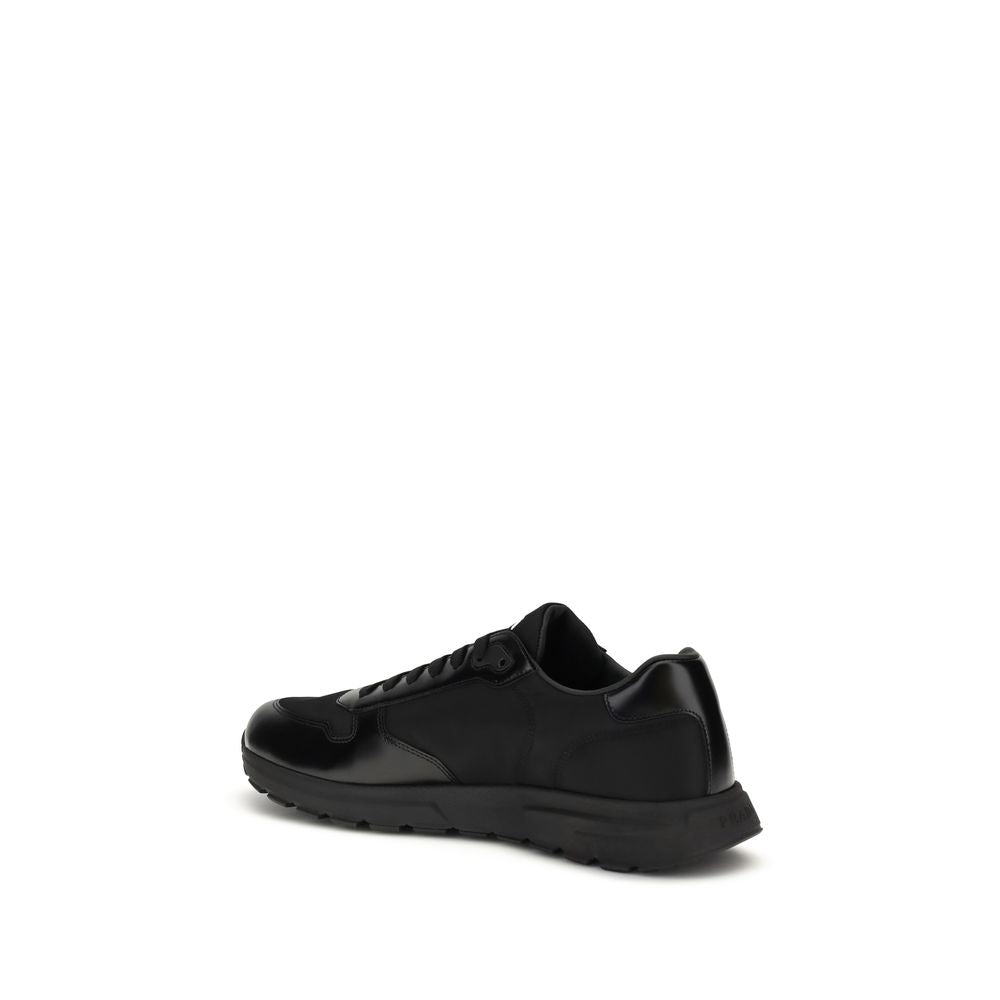 Baskets de sport Prada en polyamide recyclé noir