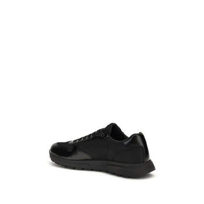 Baskets de sport Prada en polyamide recyclé noir