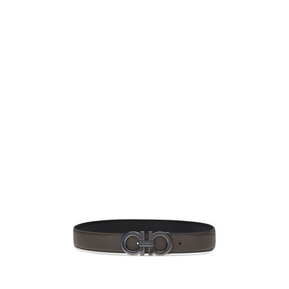Ceinture régulière Ferragamo en cuir de veau marron Bos Taurus