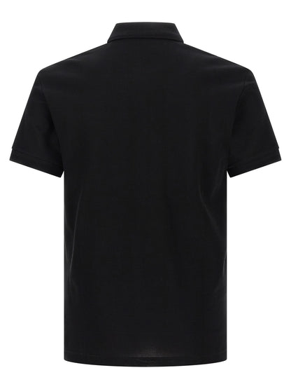 Burberry Black Cotton Polo Shirt