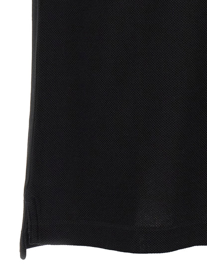 Burberry Black Cotton Polo Shirt