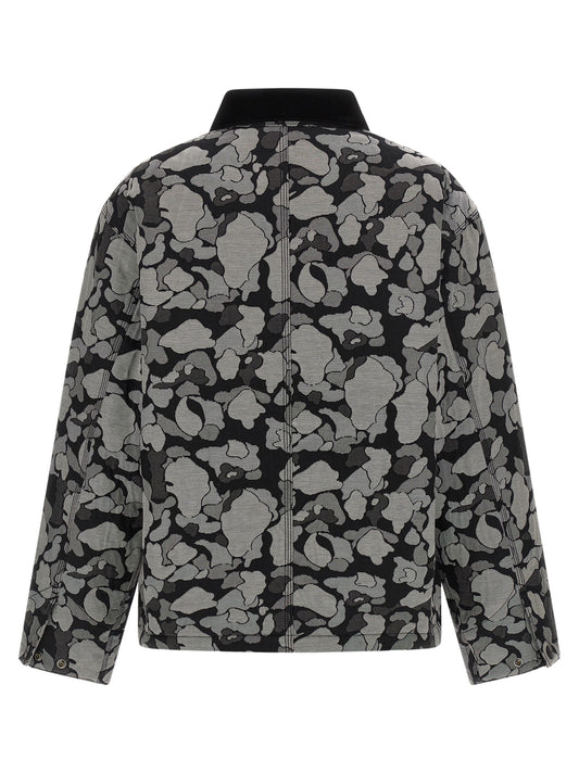Carhartt Wip Gray Cotton Full-Length Jacket