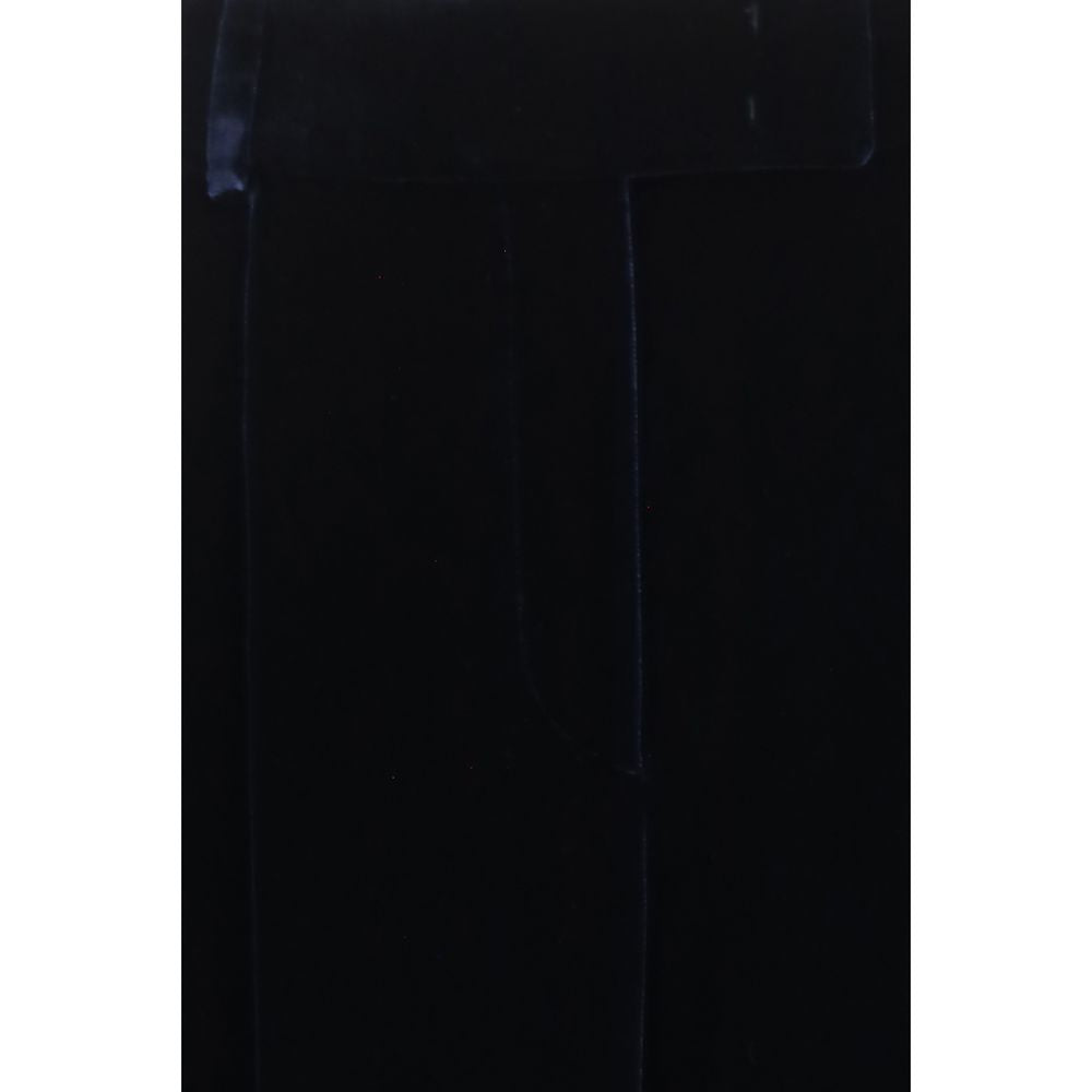 Pantalon décontracté bleu en viscose Giorgio Armani