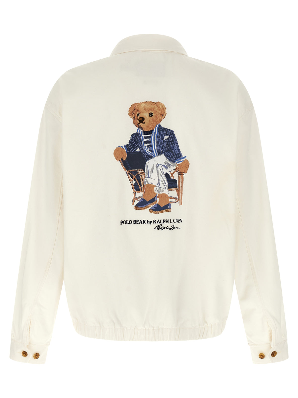 Veste longue en coton blanc Polo Ralph Lauren