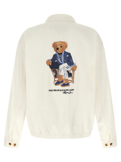Veste longue en coton blanc Polo Ralph Lauren