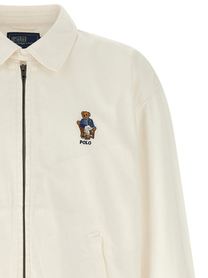 Veste longue en coton blanc Polo Ralph Lauren