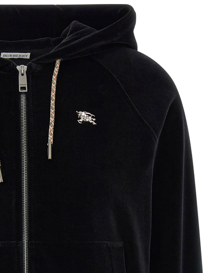 Sweat-shirt Burberry en coton noir