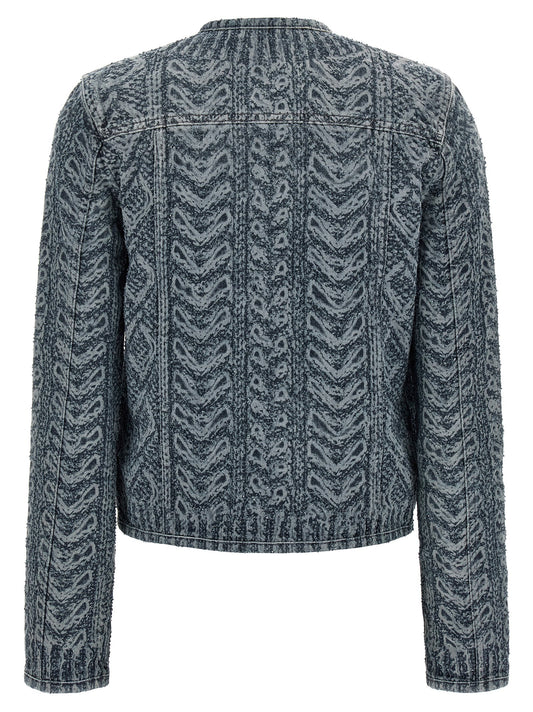 Diesel Blue Cotton Denim Jacket