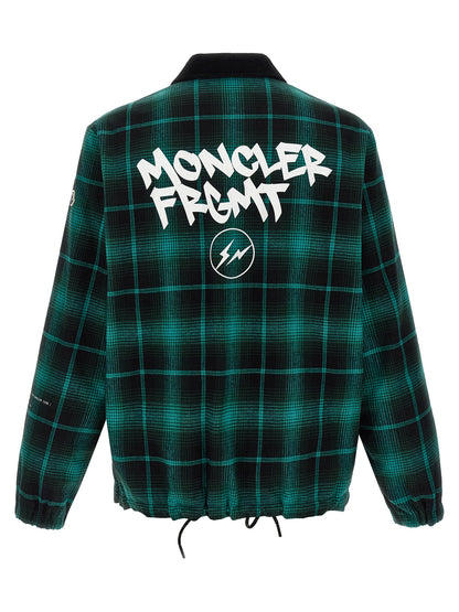 Veste longue en coton bicolore MONCLER GENIUS