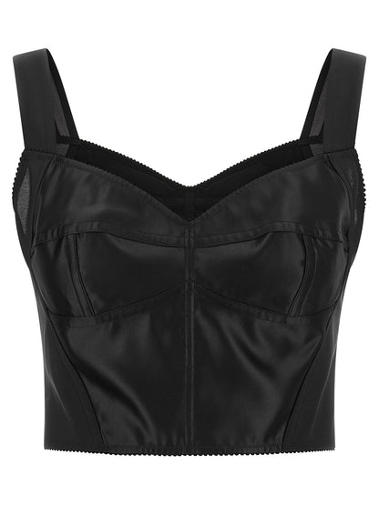 Débardeurs Dolce & Gabbana en polyamide noir