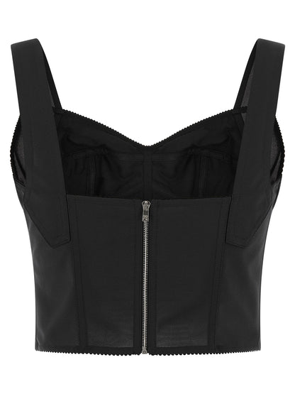 Débardeurs Dolce & Gabbana en polyamide noir