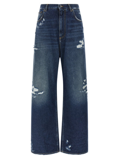Dolce & Gabbana Jean en denim de coton bleu