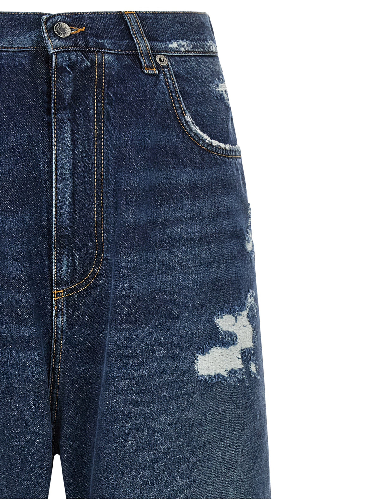 Dolce & Gabbana Jean en denim de coton bleu