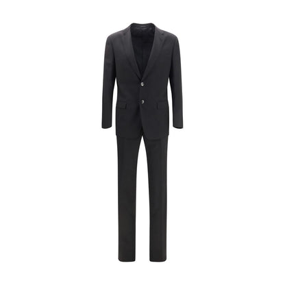 Costume deux pièces Giorgio Armani en laine noire coupe oversize