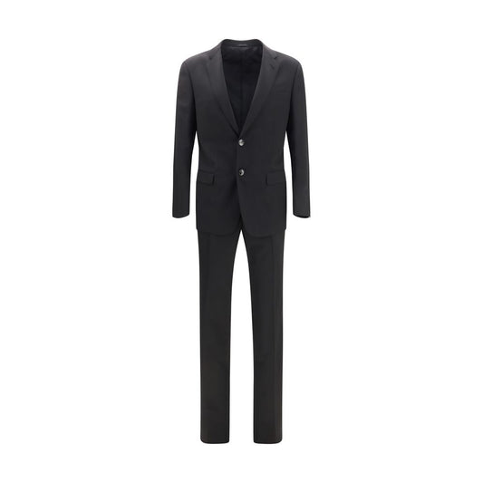 Giorgio Armani Black Wool Oversized Two-Piece Suit