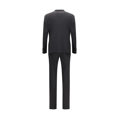 Costume deux pièces Giorgio Armani en laine noire coupe oversize