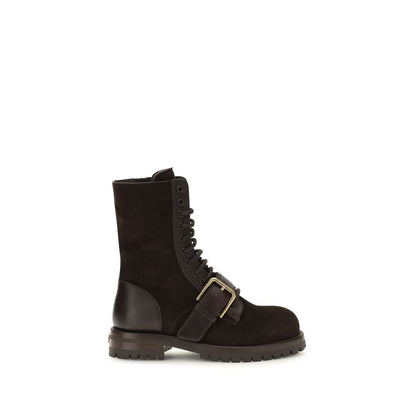 Bottines à lacets Dolce & Gabbana en cuir de veau noir Bos Taurus