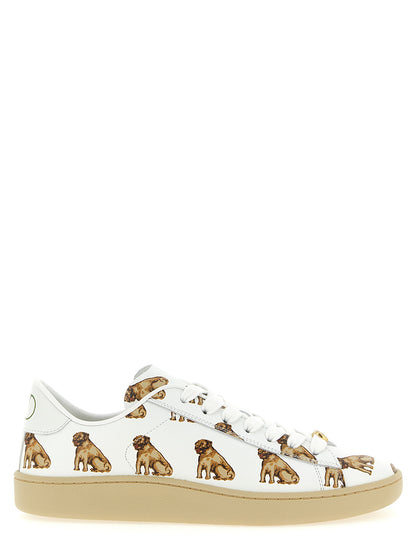 Baskets basses en cuir de veau blanc Valentino Garavani
