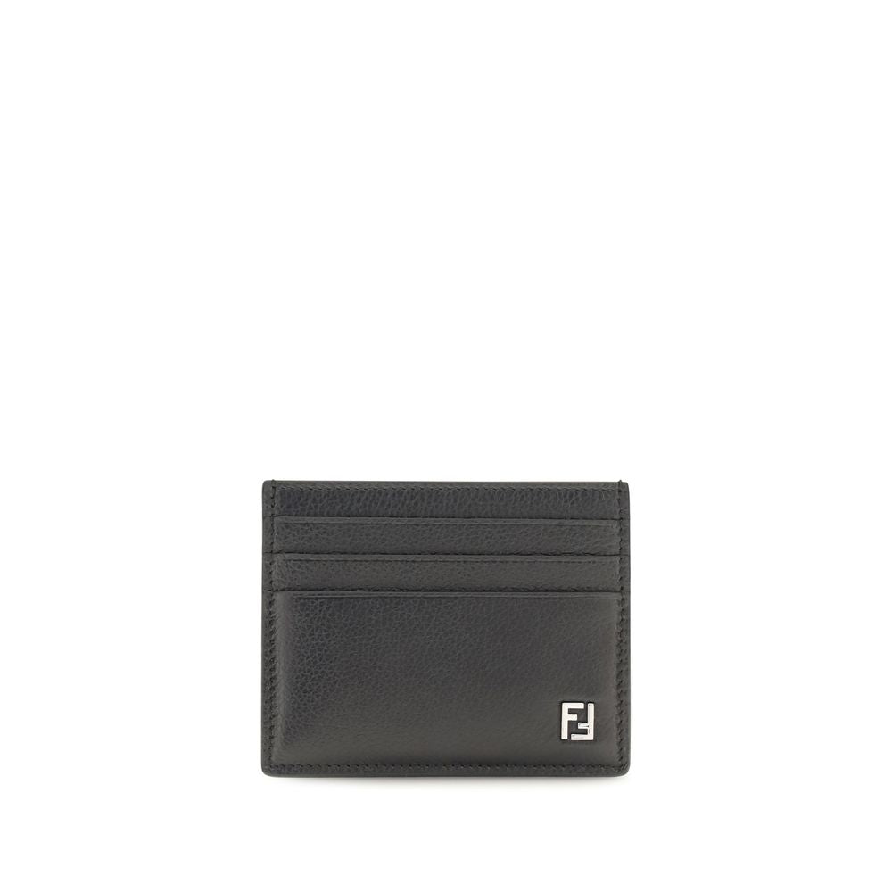 Portefeuille Fendi en cuir de veau noir Bos Taurus