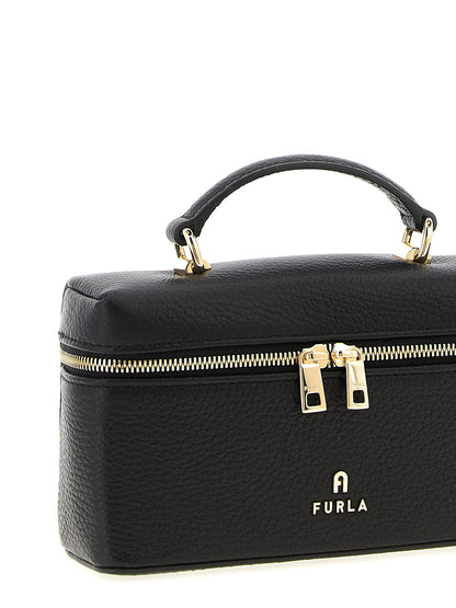 Bolso de mano de piel negro Furla