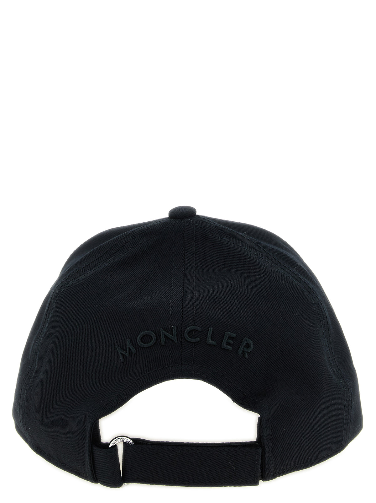 Casquette Moncler en coton noir (casquette de baseball)