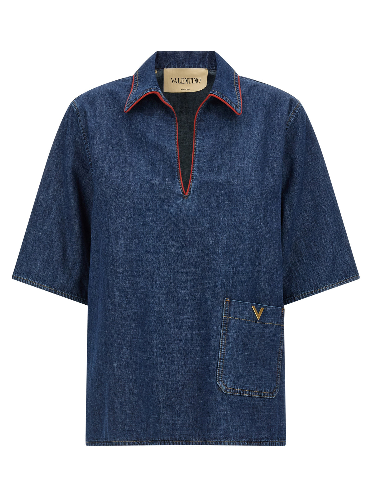 Blouse Valentino Garavani en coton bleu