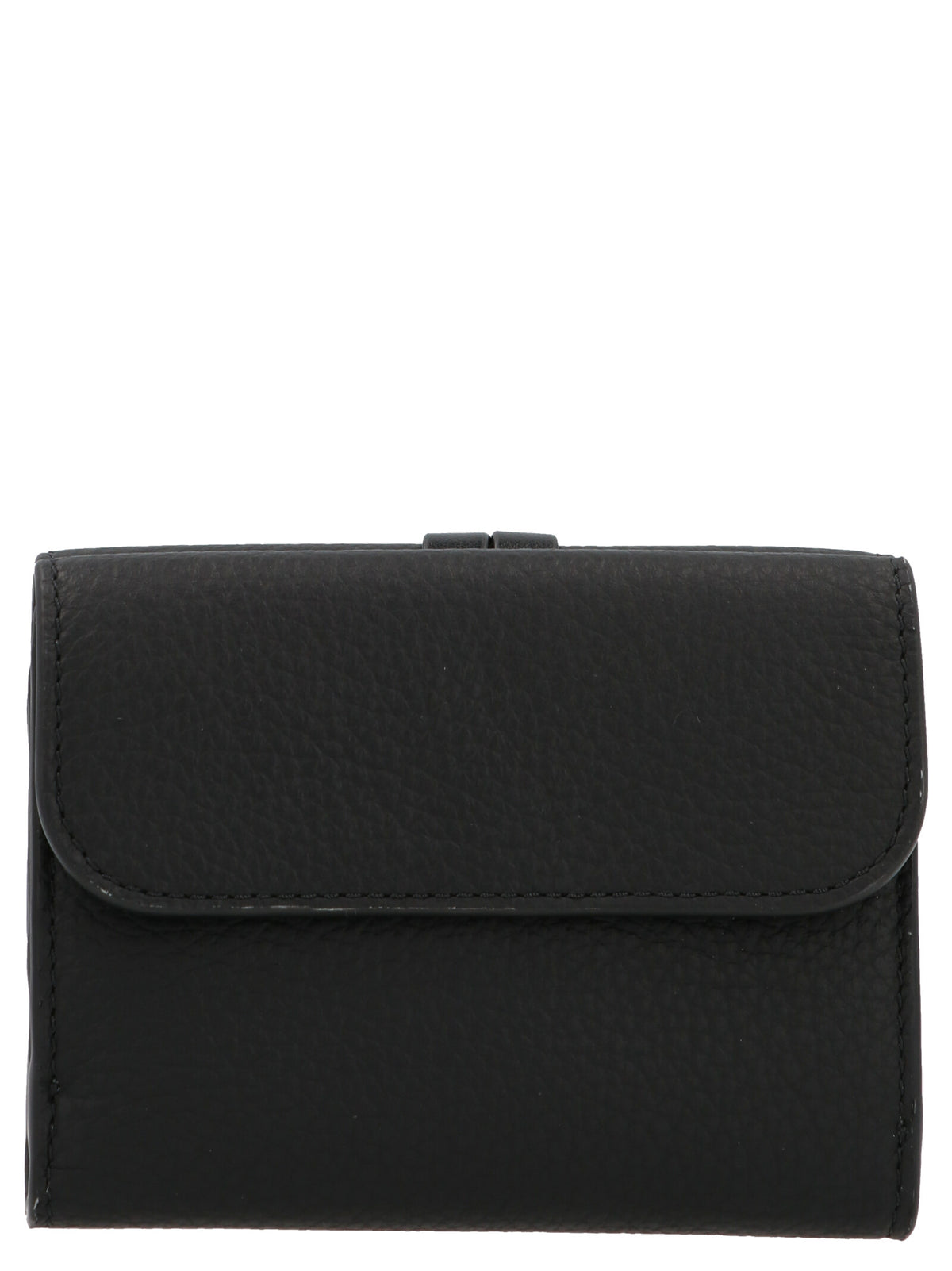 Porte-cartes Chloé en cuir de veau noir