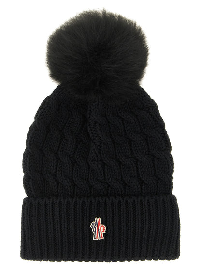 Bonnet Moncler Grenoble en laine vierge noire