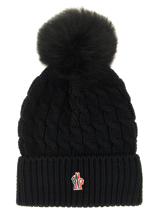 Bonnet Moncler Grenoble en laine vierge noire