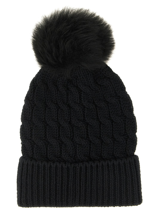 Bonnet Moncler Grenoble en laine vierge noire