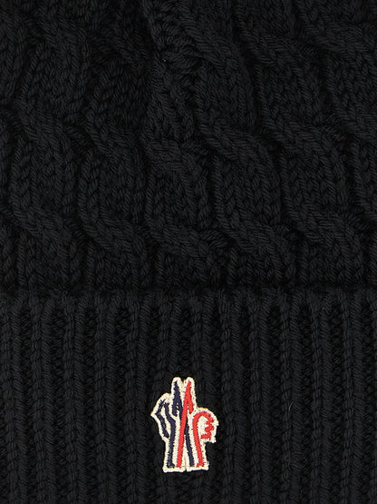 Bonnet Moncler Grenoble en laine vierge noire