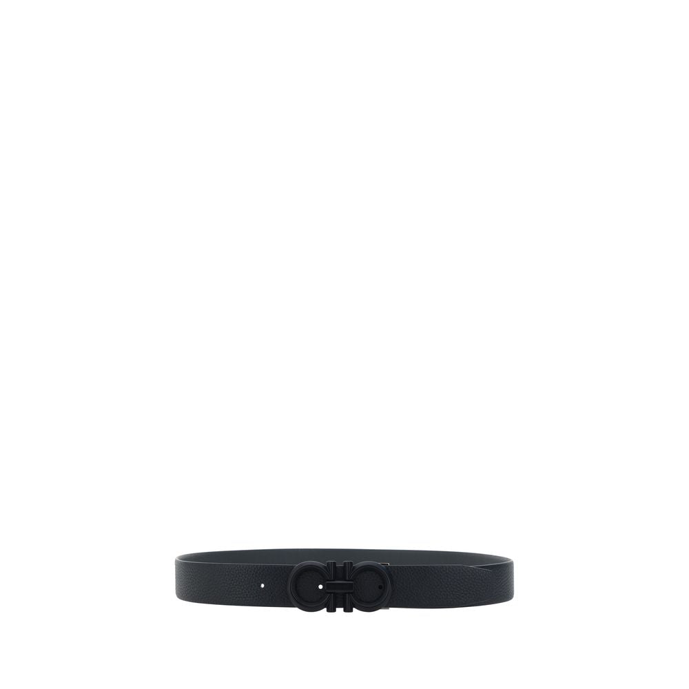 Ceinture Ferragamo noire en cuir de veau Bos Taurus coupe classique
