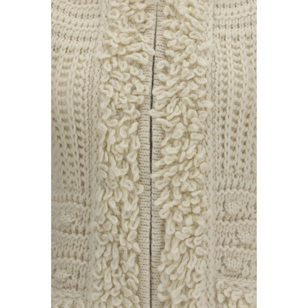 Veste sans manches Fendi en laine blanche Oves Aries