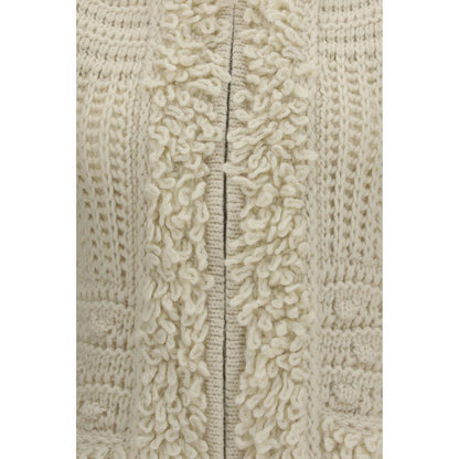 Veste sans manches Fendi en laine blanche Oves Aries
