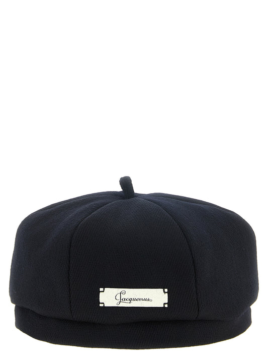 Chapeau en laine vierge bleu Jacquemus