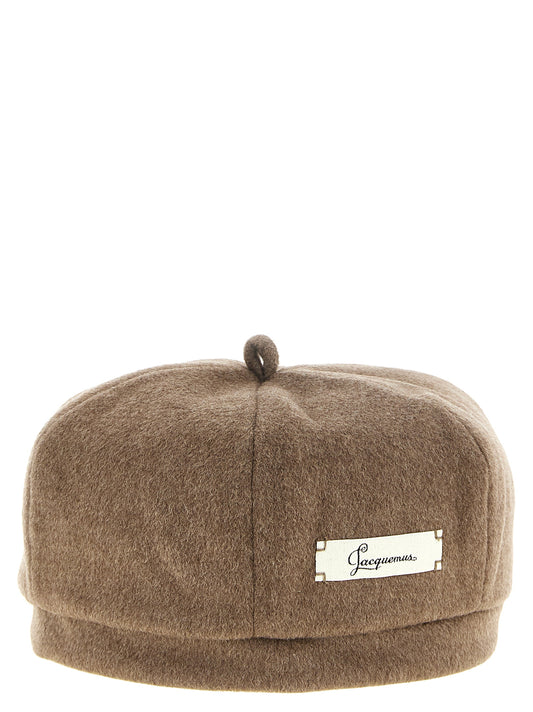 Chapeau Jacquemus en laine vierge marron