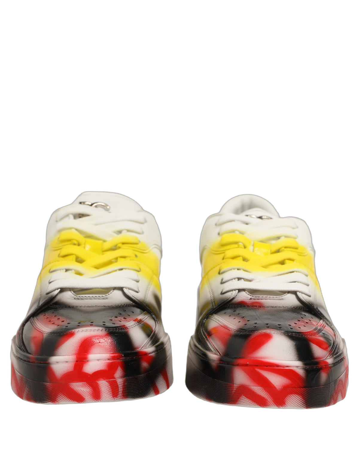 Dolce & Gabbana Chaussures Homme Baskets New Roma Paint Multicolore
