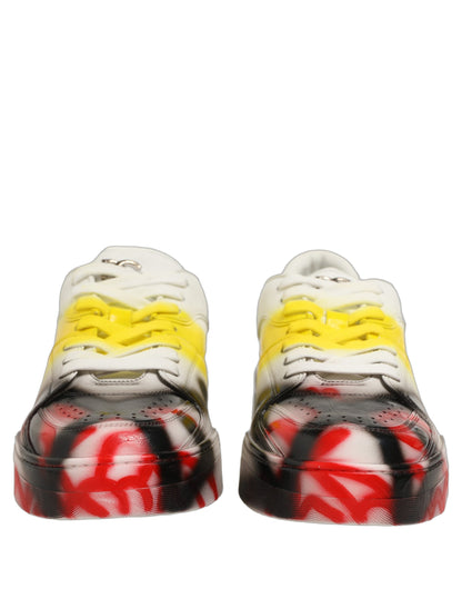 Dolce & Gabbana Chaussures Homme Baskets New Roma Paint Multicolore