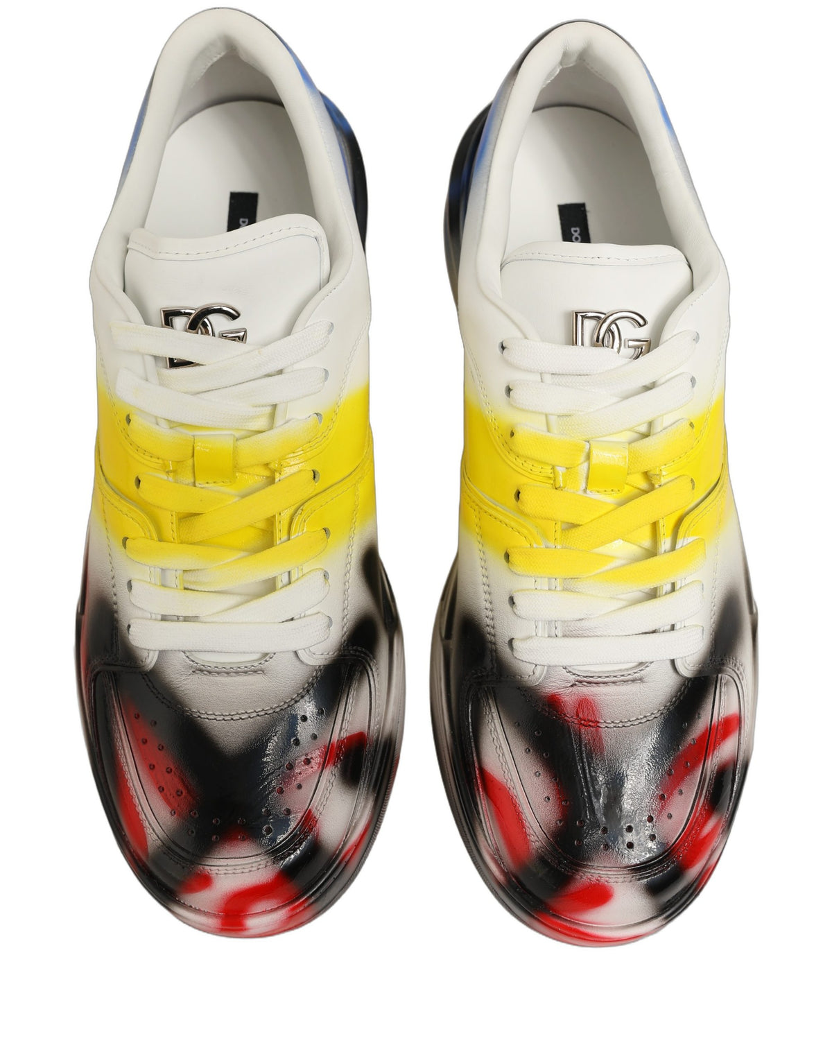 Dolce & Gabbana Chaussures Homme Baskets New Roma Paint Multicolore