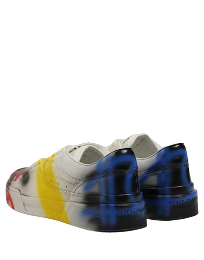 Dolce & Gabbana Chaussures Homme Baskets New Roma Paint Multicolore