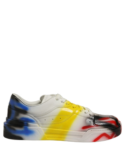 Dolce & Gabbana Chaussures Homme Baskets New Roma Paint Multicolore
