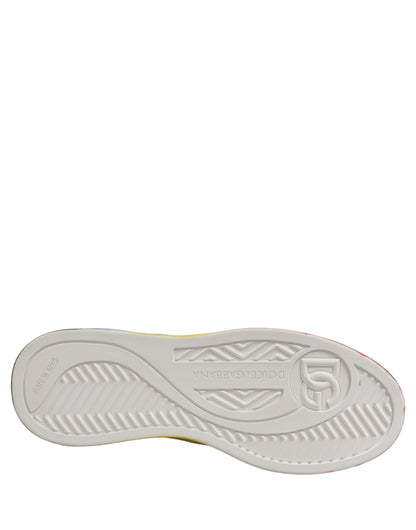 Dolce & Gabbana Chaussures Homme Baskets New Roma Paint Multicolore