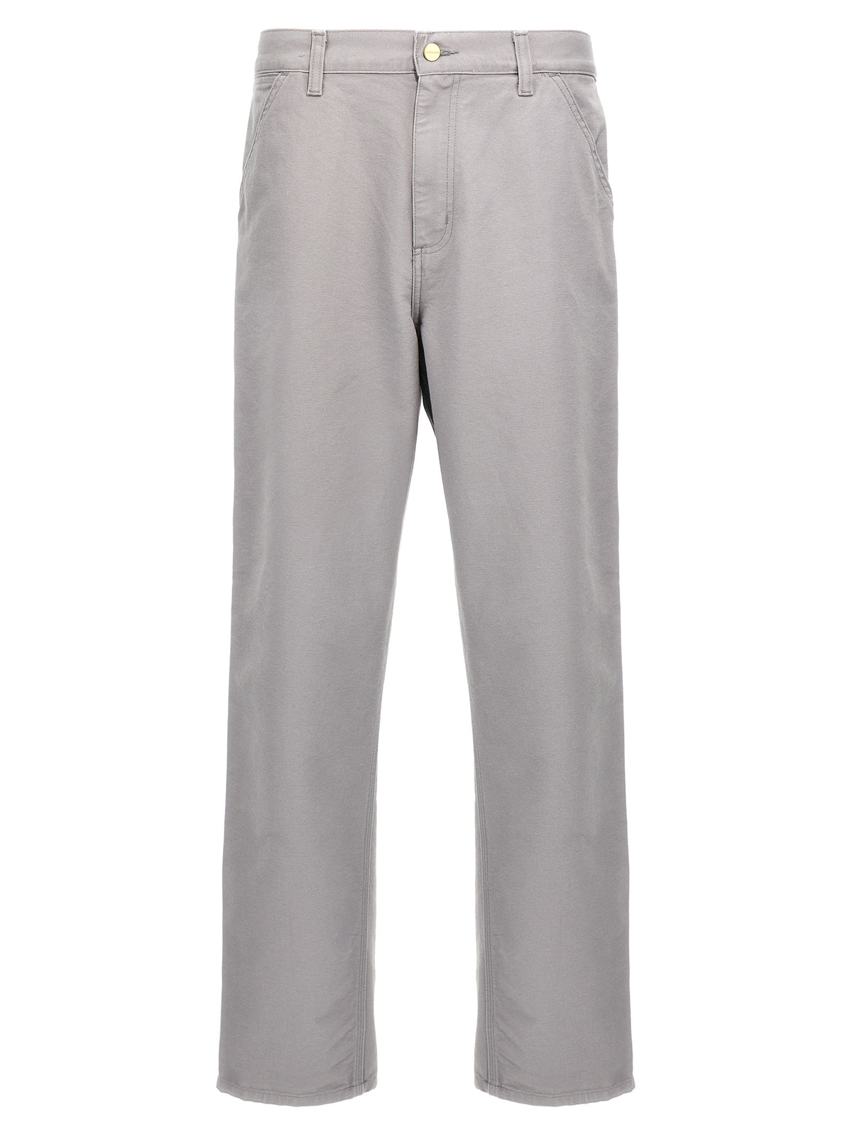 Pantalon décontracté en coton biologique gris Carhartt WIP
