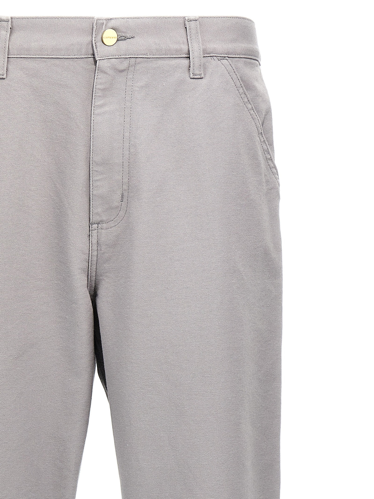 Pantalon décontracté en coton biologique gris Carhartt WIP