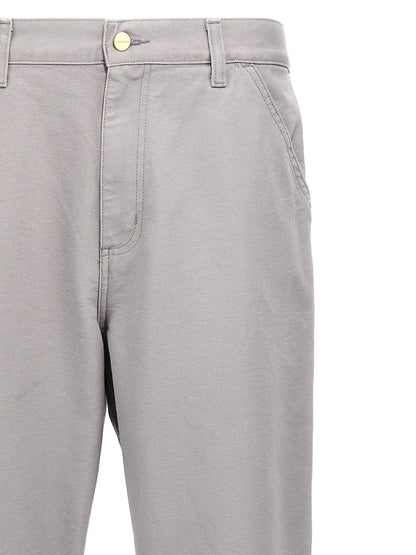 Pantalon décontracté en coton biologique gris Carhartt WIP